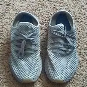 All grey Adida originals